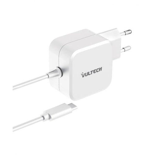 VULTECH AU-67WTC - ALIMENTATORE UNIVERSALE PER NOTEBOOK E SMARTPHONE CON CONNETTORE TYPE-C TECNOLOGIA GAN E FUNZIONE PPS