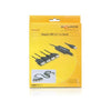 DeLOCK 61887 cavo seriale Nero 1,4 m USB tipo A DB-9 (Delock USB 2.0 > 4 x Serial Adapter -)