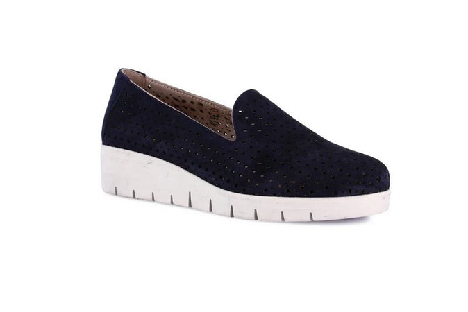 Grunland slip on donna Tafa scamosciata blu SC4387
