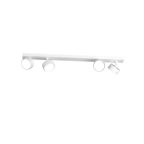 Binario Top Light EDRA 1210 4 BI GX53 LED lampada soffitto parete moderna faretti orientabili