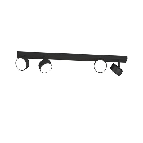 Binario Top Light EDRA 1210 4 NE GX53 LED lampada soffitto parete moderna faretti orientabili