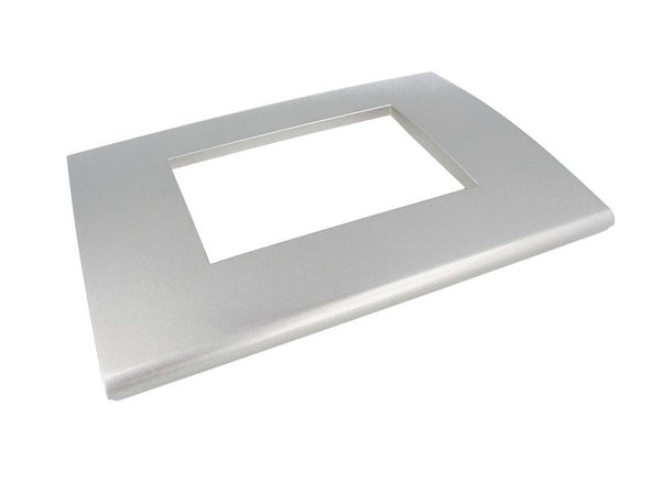 SANDASDON Placca Flat Slim Sottile 3M Silver Argento - Compatibile con Bticino Axolute Air