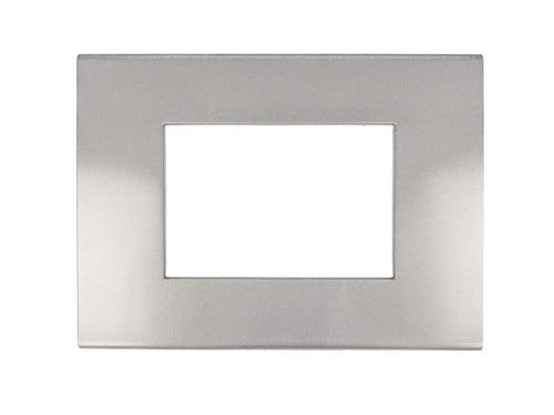 SANDASDON Placca Flat Slim Sottile 3M Silver Argento - Compatibile con Bticino Axolute Air