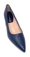 Francesco Milano decolleté in pelle blu navy F11 01A