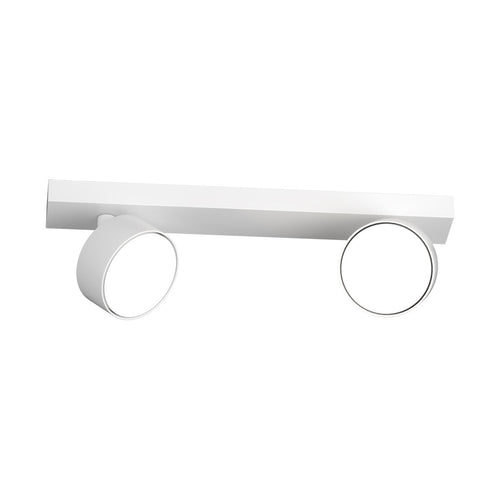 Applique Top Light EDRA 1210 2 BI GX53 LED lampada parete soffitto moderna faretti spot orientabili