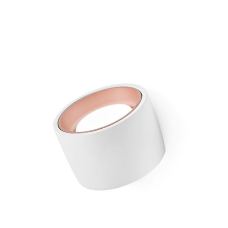 Applique gesso Sforzin illuminazione NASSO tonda T433 GX53 LED alluminio parete