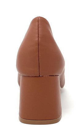 Francesco Miano decolleté in pelle marrone F11 01A