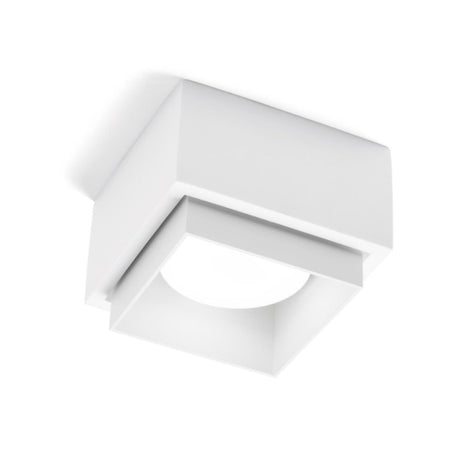Plafoniera gesso Sforzin illuminazione SYME quadrata T442 T443 T444 T445 GX53 LED alluminio soffitto