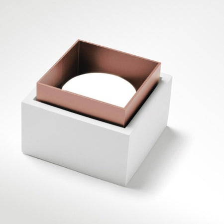 Plafoniera gesso Sforzin illuminazione SYME quadrata T442 T443 T444 T445 GX53 LED alluminio soffitto