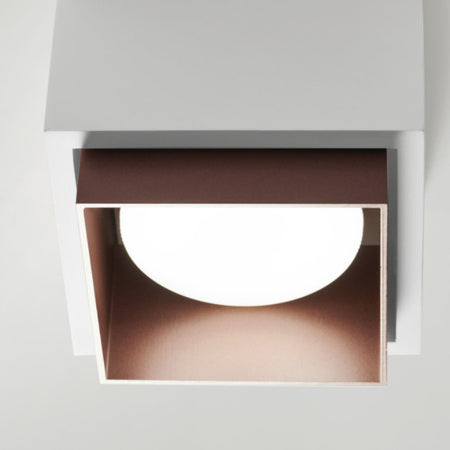 Plafoniera gesso Sforzin illuminazione SYME quadrata T442 T443 T444 T445 GX53 LED alluminio soffitto