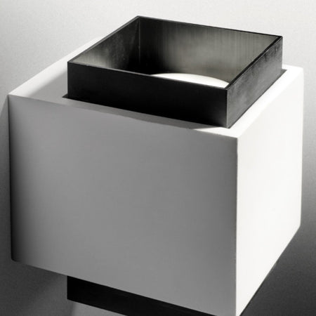 Applique gesso Sforzin illuminazione SYME quadrata T450 T451 T452 T453 GX53 LED biemissione parete