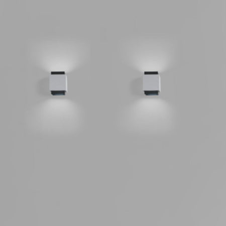 Applique gesso Sforzin illuminazione SYME quadrata T450 T451 T452 T453 GX53 LED biemissione parete