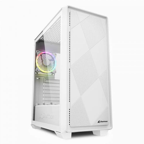 Case Sharkoon VS8 RGB White Tower - Atx, Micro Atx - Alimentatore NON presente - 2 porte USB frontali, audio in/out - Ventola 2x 120mm. - Mid Tower ATX - Bianco