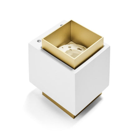 Applique gesso Sforzin illuminazione SYME quadrata T450 T451 T452 T453 GX53 LED biemissione parete