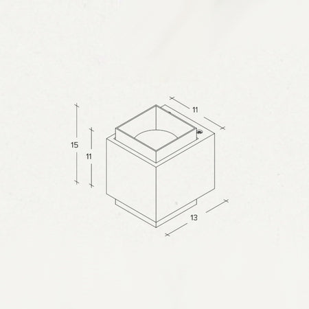 Applique gesso Sforzin illuminazione SYME quadrata T450 T451 T452 T453 GX53 LED biemissione parete