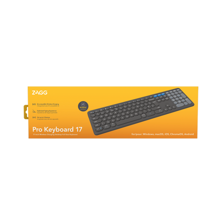 ZAGG Pro Keyboard 17 tastiera Universale Bluetooth QWERTY Nordic Nero (ZAGG - tastatur - Nordisk)