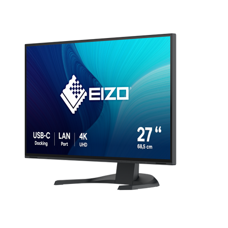 EIZO MONITOR 27 LED IPS 16:9 4K UHD, 5MS 350 CDM, PIVOT, USB-C, DP/HDMI, MULTIMEDIALE, FLEXSCAN EV2740X-BK