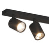 Binario Top Light KORA 1208 7 NE GU10 LED lampada soffitto parete moderna faretti orientabili