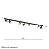 Binario Top Light KORA 1208 7 NE GU10 LED lampada soffitto parete moderna faretti orientabili