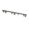 Binario Top Light KORA 1208 7 NE GU10 LED lampada soffitto parete moderna faretti orientabili