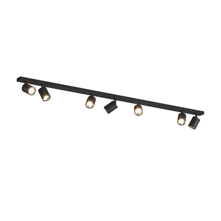 Binario Top Light KORA 1208 7 NE GU10 LED lampada soffitto parete moderna faretti orientabili