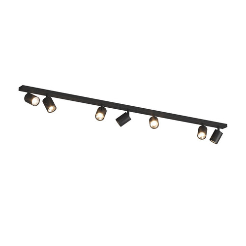 Binario Top Light KORA 1208 7 NE GU10 LED lampada soffitto parete moderna faretti orientabili