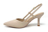 Francesco Milano slingback donna Budapest beige A08 21A