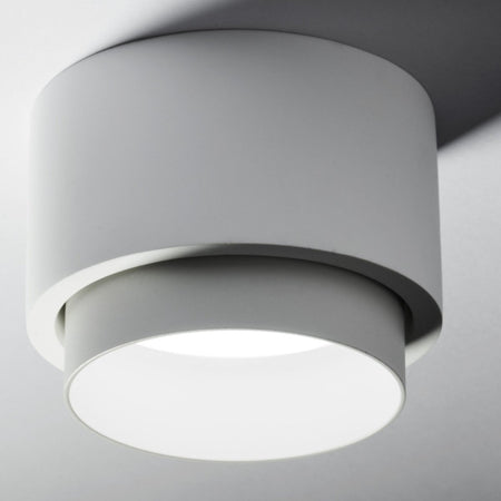 Plafoniera gesso Sforzin illuminazione SYME tonda T438 T439 T440 T441 GX53 LED alluminio soffitto