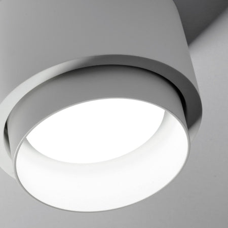 Plafoniera gesso Sforzin illuminazione SYME tonda T438 T439 T440 T441 GX53 LED alluminio soffitto
