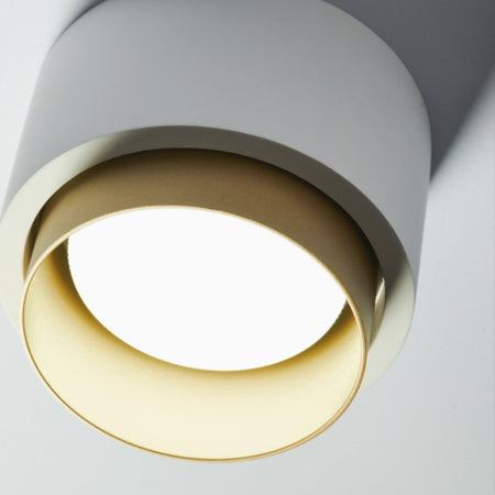 Plafoniera gesso Sforzin illuminazione SYME tonda T438 T439 T440 T441 GX53 LED alluminio soffitto