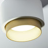 Plafoniera gesso Sforzin illuminazione SYME tonda T438 T439 T440 T441 GX53 LED alluminio soffitto
