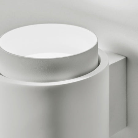 Applique gesso Sforzin illuminazione SYME tonda T446 T447 T448 T449 GX53 LED biemissione parete