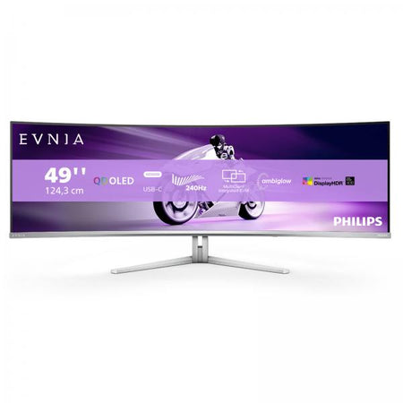PHILIPS MONITOR CURVO 49 OLED DUAL QHD 32:9 0,03MS 240 HZ 1000 CDM, USB-C DOCK, REG ALTEZZA, DP/HDMI