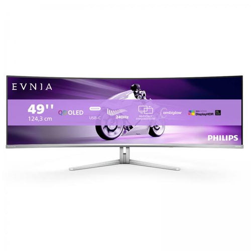 PHILIPS MONITOR CURVO 49 OLED DUAL QHD 32:9 0,03MS 240 HZ 1000 CDM, USB-C DOCK, REG ALTEZZA, DP/HDMI