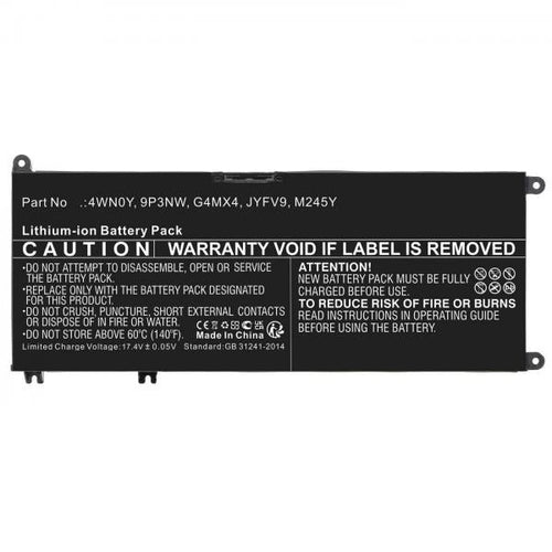 CoreParts MBXDE-BA0274 ricambio per laptop Batteria (Battery 56.00Wh 15.2V 3685mAh - for DELL Computer - Warranty: 12M)