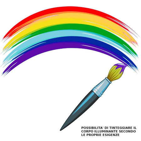 Applique gesso Sforzin Illuminazione SIDE Small T367 GX53 LED monoemissione verniciabile