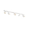 Binario Top Light KORA 1208 5 BI GU10 LED lampada soffitto parete moderna faretti orientabili