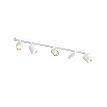 Binario Top Light KORA 1208 5 BI GU10 LED lampada soffitto parete moderna faretti orientabili
