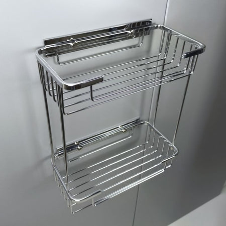 Porta sapone doccia da incollare in ottone cromato - complementi doccia