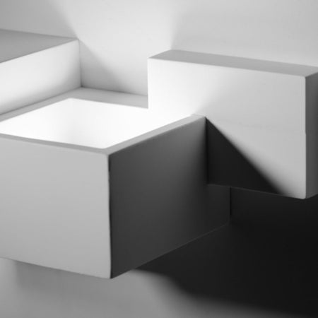 Applique gesso Sforzin Illuminazione SIDE Small T368 GX53 LED biemissione verniciabile