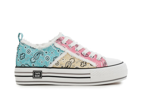 SNEAKERS MULTICOLOR CON TESSUTO FANTASIA