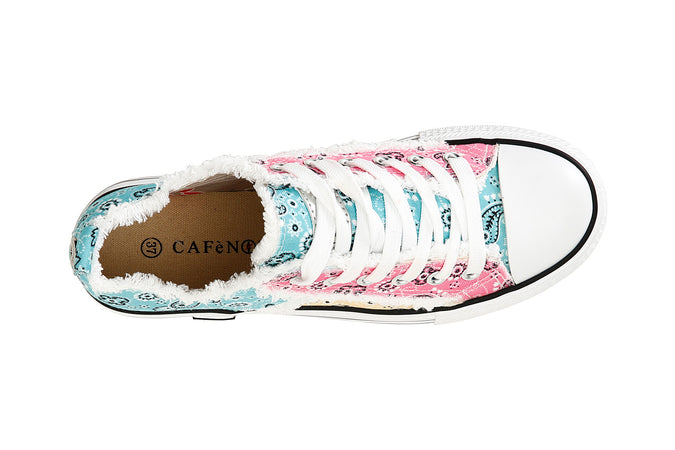SNEAKERS MULTICOLOR CON TESSUTO FANTASIA