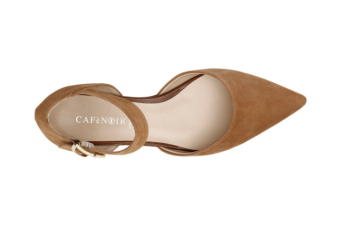 BALLERINA IN CAMOSCIO CON LACCIO E FIBBIA
