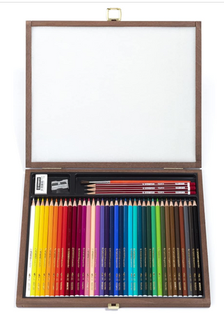 Valigetta STABILOaquacolor scatola in legno