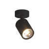 Spot Top Light KORA 1208 1 NE GU10 LED lampada parete soffitto moderna faretto nero orientabile