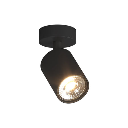 Spot Top Light KORA 1208 1 NE GU10 LED lampada parete soffitto moderna faretto nero orientabile