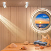 Spot Top Light KORA 1208 1 BI GU10 LED lampada parete soffitto moderna faretto bianco orientabile