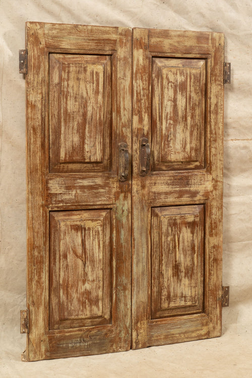 Biscottini Biscottini Tapparella Scurino Antico in Legno Teak Massello Restaurato 76x6x110