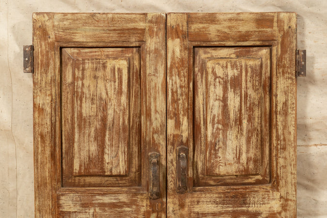 Biscottini Tapparella / scurino in legno massello di teak, articolo antico perfettamente restaurato
