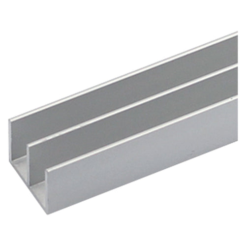 Profilo Tipo Doppia 'U' mm 16 x 12 x 1 - mt 2 colore argento